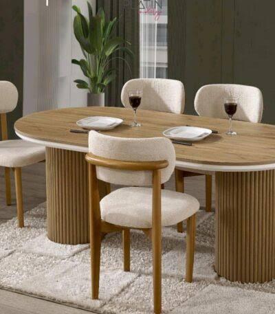 Minimalist White Dining Set